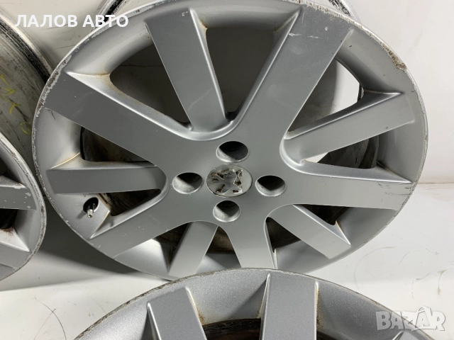 Алуминиеви джанти Пежо Peugeot 17 цола 7j ET45 4x108 ц.о. 65 , снимка 4 - Гуми и джанти - 52365359
