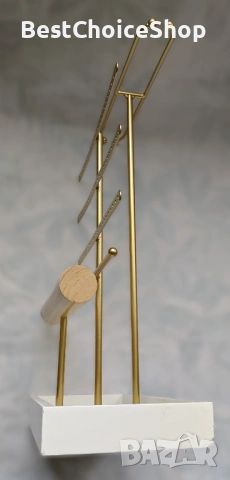 стойка за бижута, висока стойка за синджири, гривни, обеци 6 нива, снимка 2 - Други - 53459135