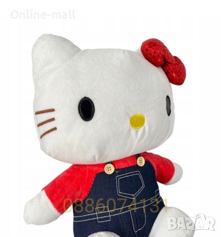 Голяма плюшена играчка Hello Kitty Sanrio, 50см Плюшена играчка Кити, снимка 3 - Плюшени играчки - 46805023