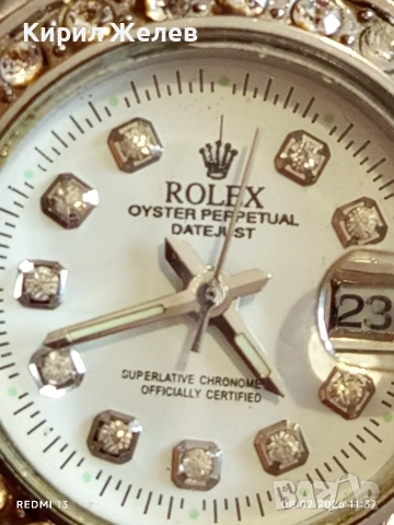 Модерен дамски часовник ROLEX OYSTER PERPETUAL много красив 44359, снимка 10 - Дамски - 53399958