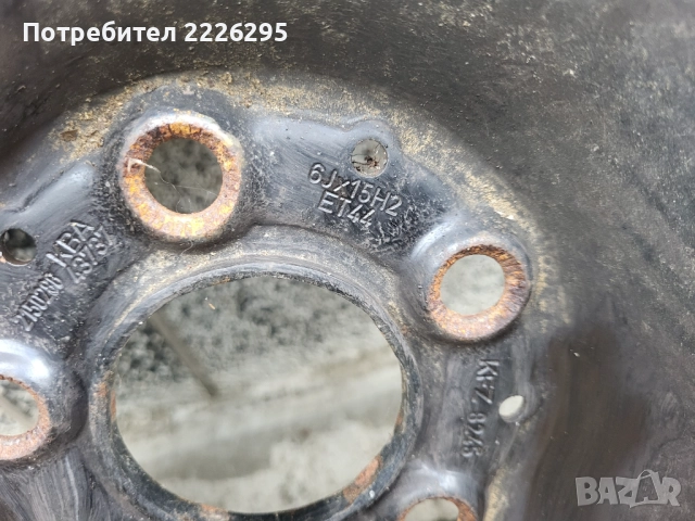 Продавам джанти 6jx15H2, снимка 3 - Гуми и джанти - 52185116