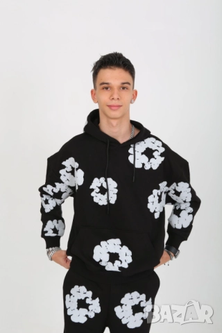 Модерен комплект Marions, черен с цветя, снимка 3 - Детски комплекти - 51881203