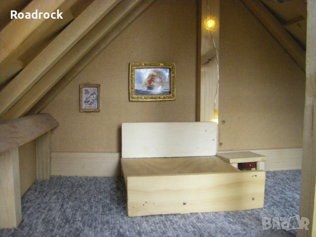 Къща за кукли от дърво - уникат, снимка 7 - Кукли - 52856097
