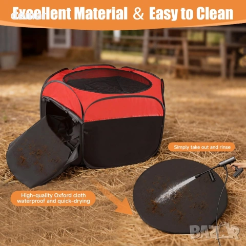 Кошара за пилета, начален комплект с две врати, до 15 пилета, снимка 4 - За птици - 53401372