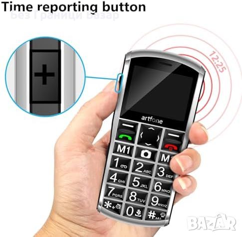 Нов Мобилен телефон с големи бутони за възрастни Отключен SOS бутон, снимка 3 - Други - 45785202