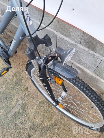 Велосипед INTERBIKE 26",алуминиева рамка,преден амортисьор,скорост 3×8,монтаж SHIMANO ACERA,фар, снимка 6 - Велосипеди - 53600242