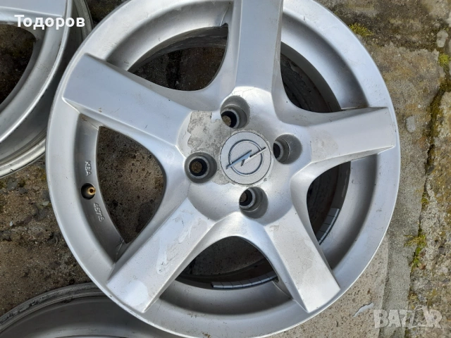 Продава алуминиеви джанти Опел,4х100,15 цола, снимка 5 - Гуми и джанти - 54258968