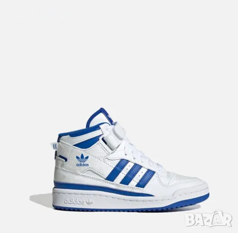 НАМАЛЕНИЕ !!! Маратонки Adidas Forum Mid J White/Blue GZ1768 №37 1/3, снимка 1 - Детски маратонки - 47400809