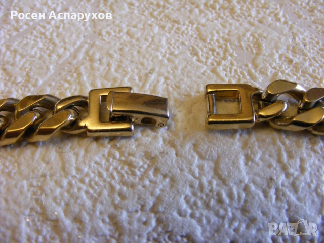 Масивно Позлатено Колие Синджир Сваровски, снимка 8 - Колиета, медальони, синджири - 53906462