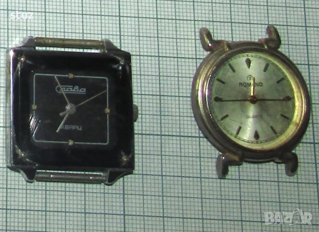 Съветски кварцови часовници за части, или реставрация, лот 12 бр., снимка 5 - Антикварни и старинни предмети - 53572427