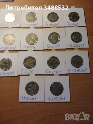 2 евро монети без употреба от фишек!, снимка 9 - Нумизматика и бонистика - 53914155