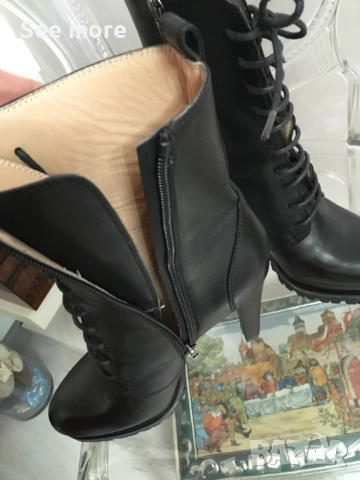 DJOFRA елегантни боти естествена кожа 36, снимка 12 - Дамски боти - 52867822