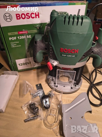 Оберфреза BOSCH POF 1200 AE, 1200W, 55мм ход на фрезата , снимка 3 - Други инструменти - 53095332