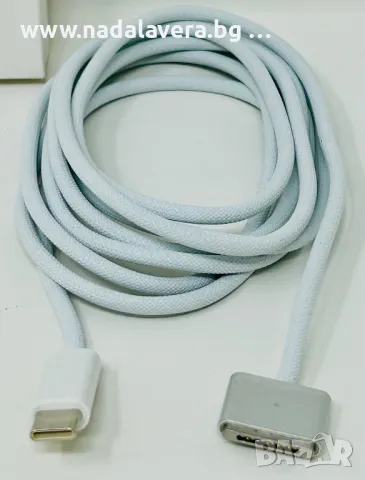 Зарядно Адаптер Кабел за Apple MacBook PRO/AIR USB-C към Magsafe 3(2 m), снимка 4 - Аксесоари за Apple - 46866033