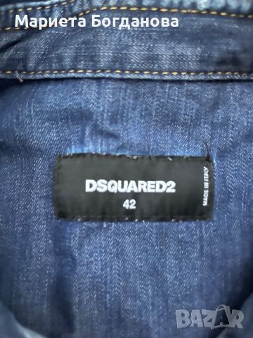 Оригинална Дънкова риза dsquared, снимка 3 - Ризи - 46048947