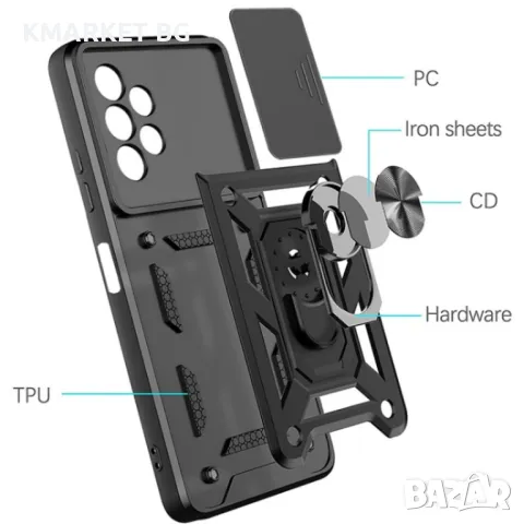 Samsung Galaxy A13 4G Удароустойчив Ring Holder Калъф и Протектор, снимка 8 - Калъфи, кейсове - 48416287