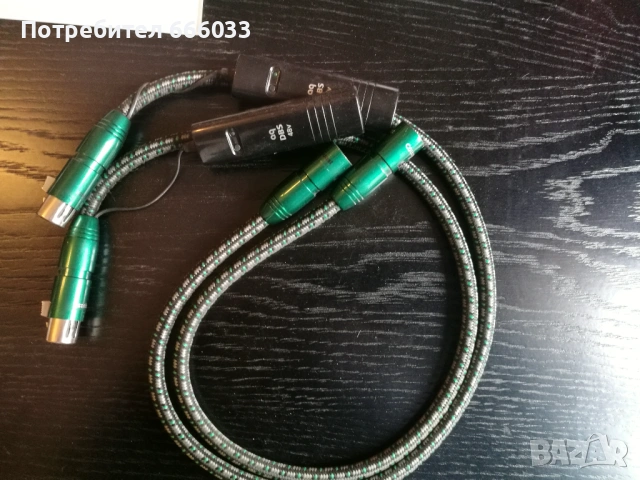 AudioQuest Columbia XLR cable with DBS 48v Балансиран аудио кабел