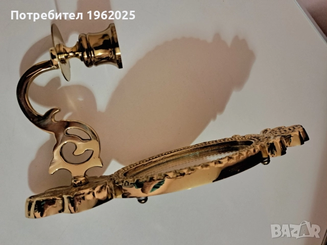 Месингови свещници, снимка 7 - Антикварни и старинни предмети - 44604941