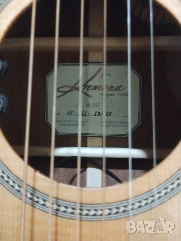 Ел.акустична китара"Kremona М25Е", снимка 8 - Китари - 50380619
