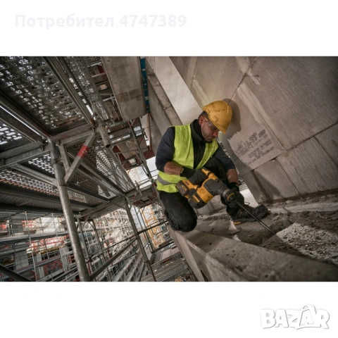 Акумулаторен перфоратор DeWALT DCH323NT FLEXVOLT 54 V, снимка 6 - Други инструменти - 53677246