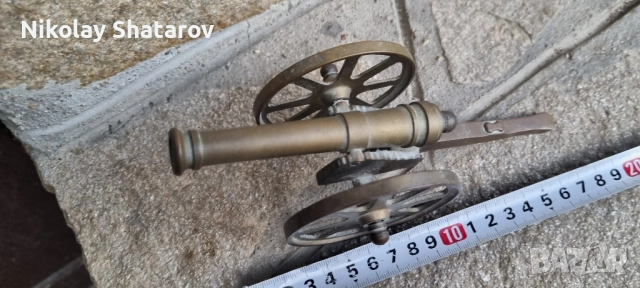 Бронзово оръдие , снимка 6 - Декорация за дома - 51527173