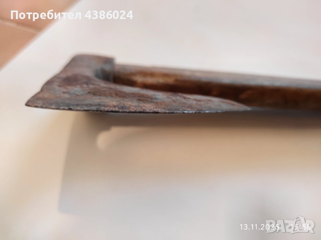 РЪЧНО КОВАНА АНТИКВАРНА БРАДВА, снимка 5 - Антикварни и старинни предмети - 52405787