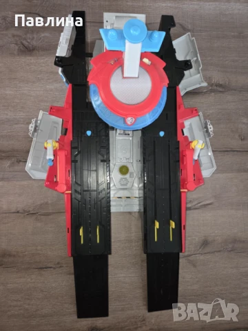 Paw Patrol: The Mighty Movie - Щаб самолетоносач Aircraft Carrier, снимка 17 - Влакчета, самолети, хеликоптери - 51179048