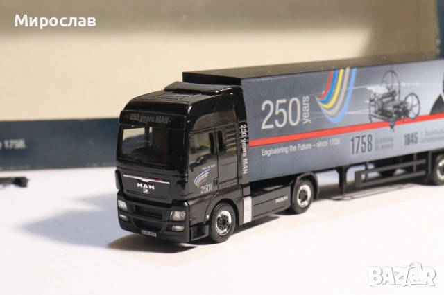HERPA H0 1/87 MAN KАМИОН МОДЕЛ КОЛИЧКА TIR, снимка 4 - Колекции - 53493486