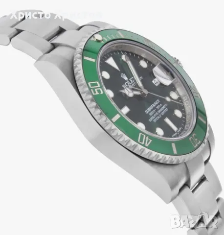 Мъжки луксозен часовник Rolex Submariner "Hulk" Green Dial M116610LV-0002, снимка 4 - Мъжки - 47226669