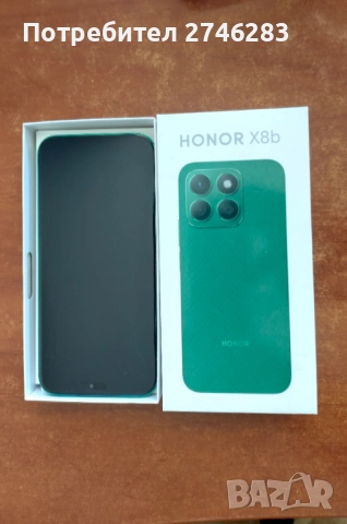 Чисто нов HONOR X8b 256GB Green в гаранция