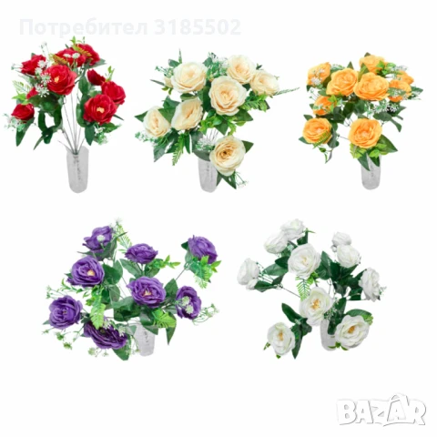 Изкуствени рози – Стилна и трайна декорация в пет изящни цвята