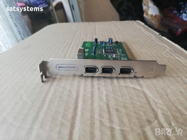  PCI 3+1 Port 1394A FireWire Adapter Card Agere FW323-06 Link/PNY EC200 REV.1.3, снимка 2 - Мрежови адаптери - 46336334
