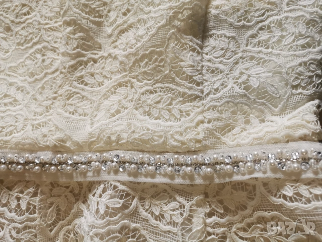 Рокля дантела и перли с коланче Avin, снимка 7 - Рокли - 54123228