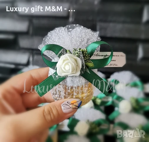 Подаръци за гости, подаръчета за гости, бурканчета с мед, снимка 3 - Подаръци за кръщене - 36079288