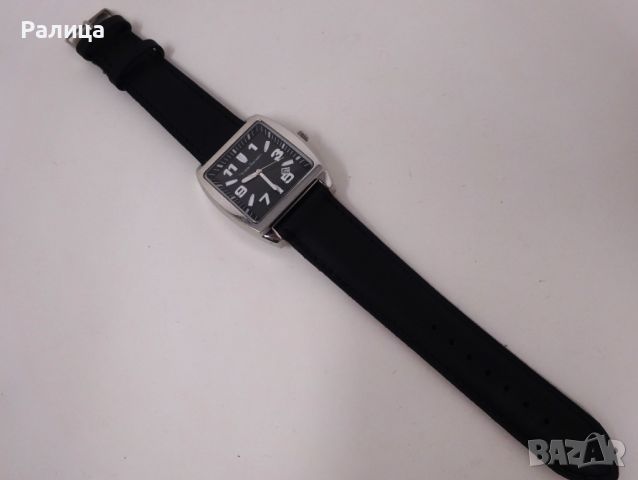 Френски кварцов часовник Yves Bertelin със стоманена каса, снимка 2 - Мъжки - 45482153