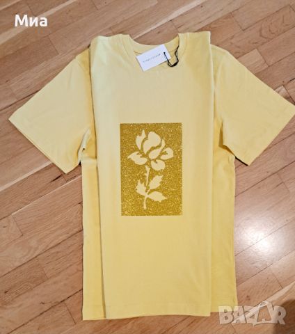 Дамска тениска в жълт цвят., снимка 3 - Тениски - 45783027
