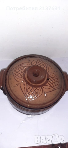 НОВ ! КЕРАМИЧЕН ГЮВЕЧ с КАПАК , снимка 4 - Съдове за готвене - 34920512