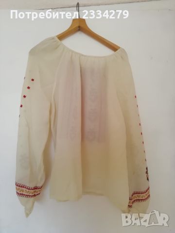 Фолклорна риза, към народна носия, ръчно бродирана коприна. , снимка 3 - Антикварни и старинни предмети - 46419923