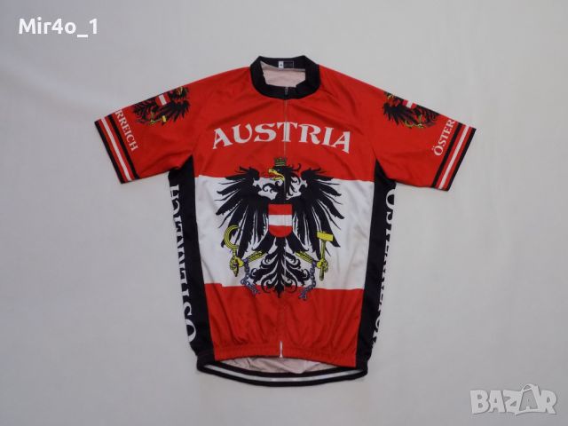 вело джърси santini austria тениска екип шосейно колоездене мъжко оригинално M, снимка 1 - Спортни дрехи, екипи - 45953193