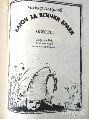 Ключ за всички брави - Чавдар Аладжов - 1987г., снимка 2 - Детски книжки - 50242966