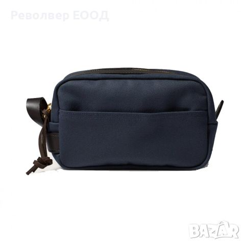 Малка чанта с кожа Filson - Travel Kit, в цвят Navy, снимка 1 - Екипировка - 45282085