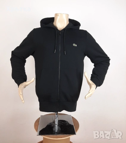 Lacoste Full Zip Hoodie - Оригинално мъжко горнище размер M, снимка 3 - Спортни дрехи, екипи - 53465693