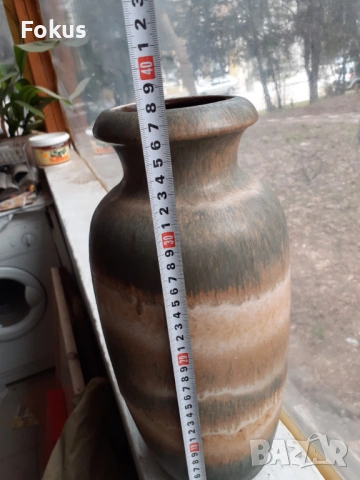 Страхотна голяма ваза немска керамика Scheurich Keramik, снимка 7 - Антикварни и старинни предмети - 53389699