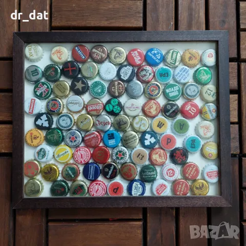 Пано от колекция бирени капачки