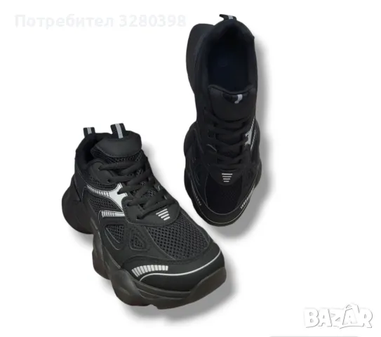 Дамски маратонки в черен цвят модел: BК-2 black, снимка 3 - Маратонки - 47076489