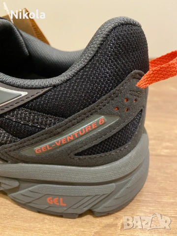Asics Gel-Venture 6, цвят: Black/Grey, стелка: 28.5 см, номер: 44.5, снимка 2 - Маратонки - 53709461