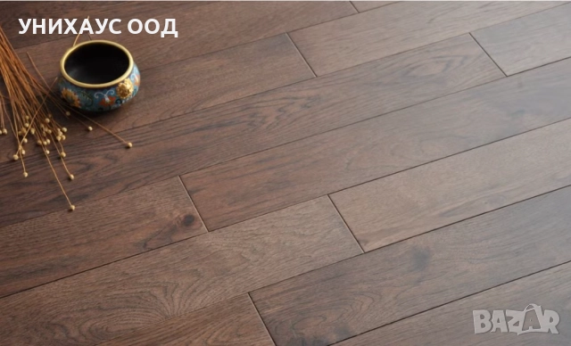 Тъмен Орех естествен паркет – омаслен, снимка 5 - Естествен паркет - 52133376