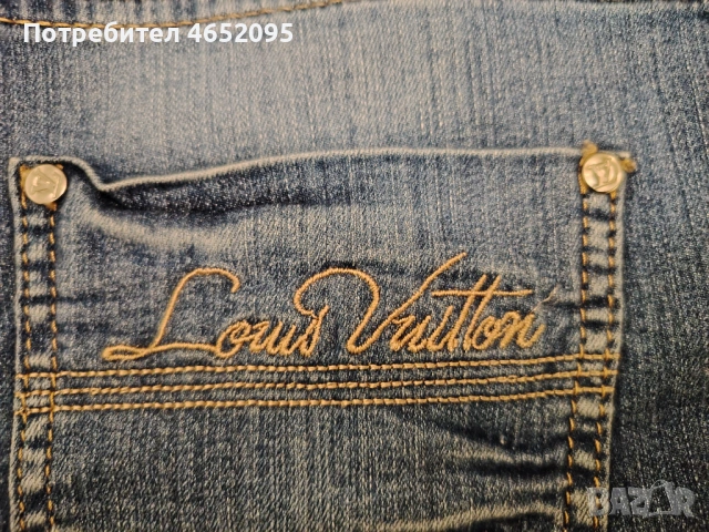 Нови Къси Дамски дънки 3/4-ти Louis vuitton, снимка 4 - Дънки - 54037178