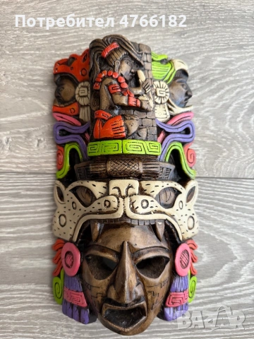 Дървена маска на маите 