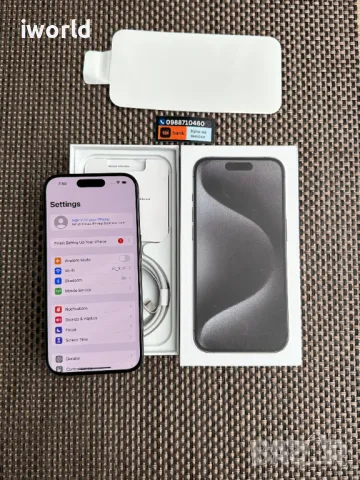 НОВ❗️256gb❗️iPhone 15 Pro ❗️Лизинг от 76лв/м /❗️ Black Titanium ГАРАНЦИЯ❗️, снимка 8 - Apple iPhone - 47800323